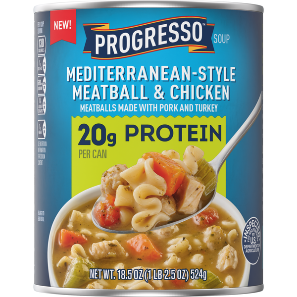 Progresso Protein Mediterranean-Style Meatball and Chicken Canned Soup