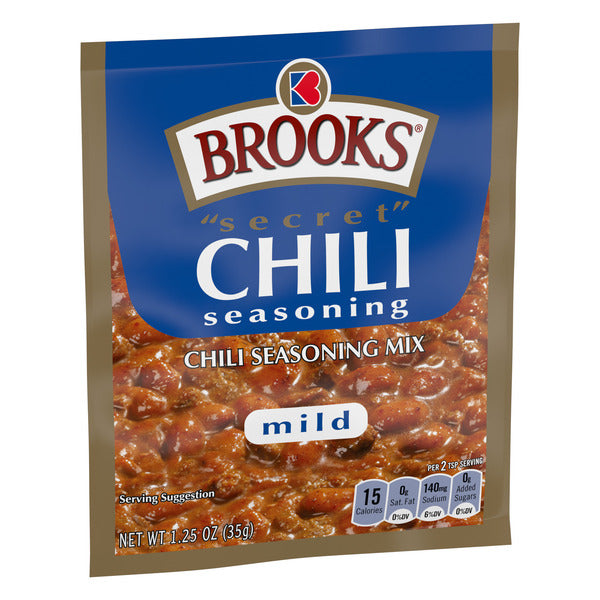 Brooks Secret Chili Seasoning Mix, Mild
