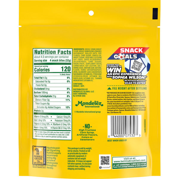 BELVITA Blueberry And Sunflower Seed 5 oz
