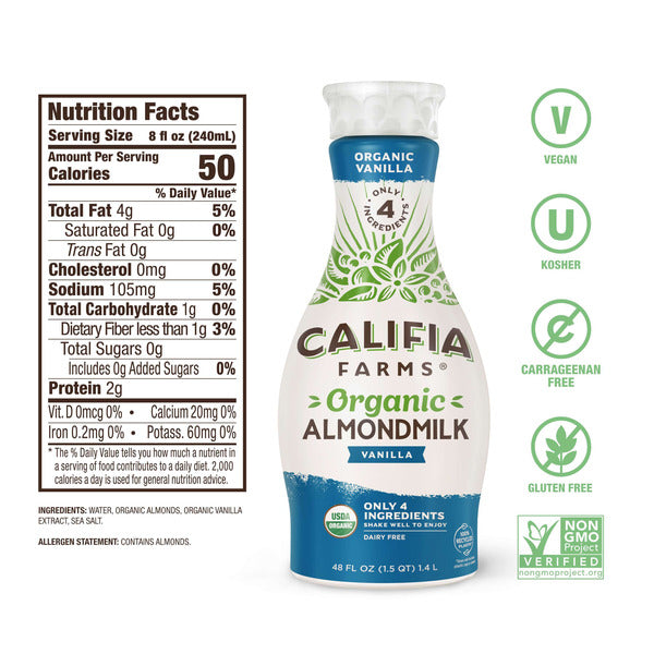 Califia Farms Organic Vanilla Almond Milk