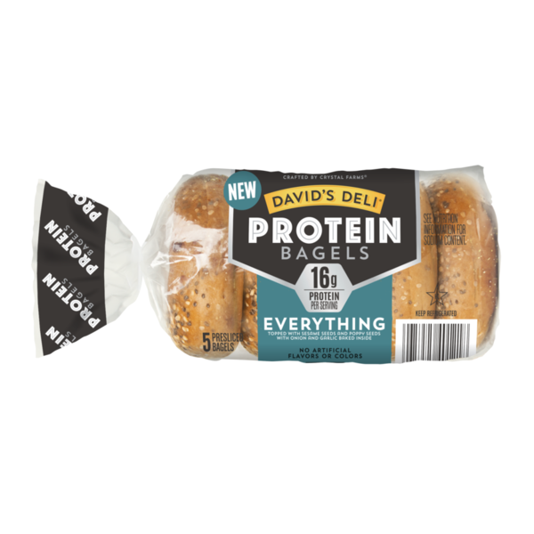David's Deli Bagels, Everything, Protein, Presliced