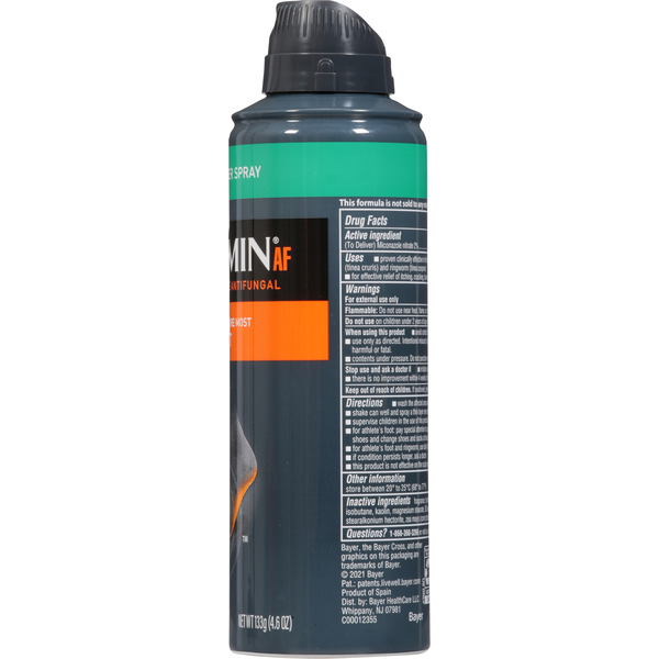 Lotrimin Deodorant Powder Spray, Miconazole Nitrate Antifungal, Athlete's Foot,