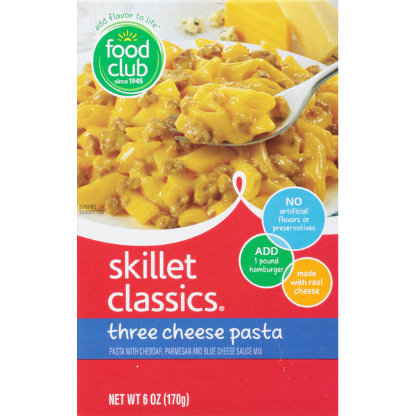 Food Club Skillet Classics, Three Cheese Pasta