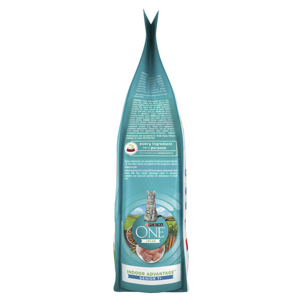 Purina ONE High Protein, Natural Senior Dry Cat Food, Indoor Advantage Senior+