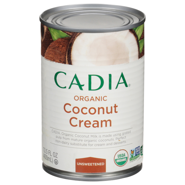 CADIA Coconut Cream, Organic, Unsweetened