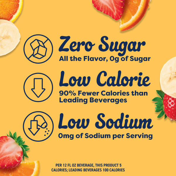 Crystal Light Strawberry Orange Banana Artificially Flavored Powdered Drink Mix