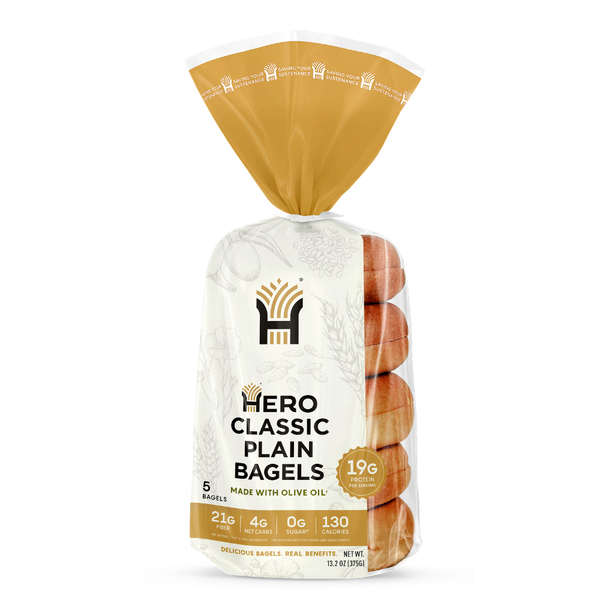 Hero Bread Plain Bagels