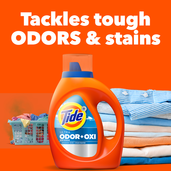 Tide Ultra Odor Defense Plus Oxi Liquid Laundry Detergent