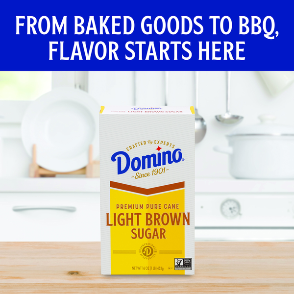 Domino Premium Pure Cane Light Brown Sugar