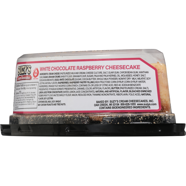 Suzy's Cream Cheesecake, White Chocolate Raspberry