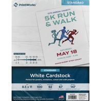 PrintWorks Cardstock, White, Standard️