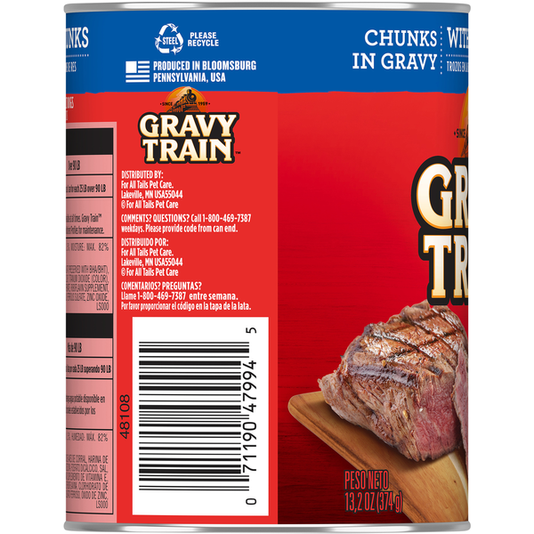 Gravy Train Chunks in Gravy with Beef Chunks Food for Dogs