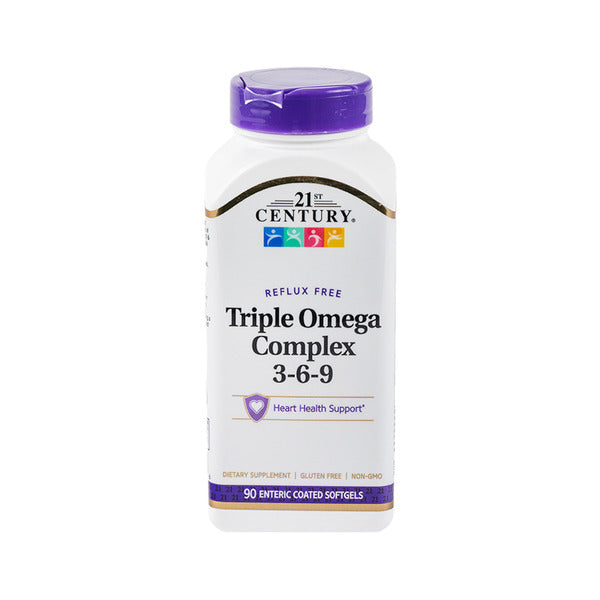 21ST Century Triple Omega Enteric-Coated 3-6-9 Complex Softgels