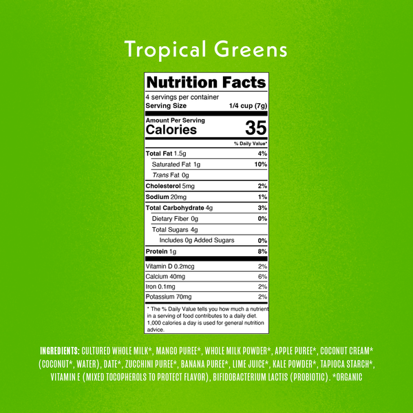 Once Upon a Farm Organic Smoothie Melts, Tropical Greens