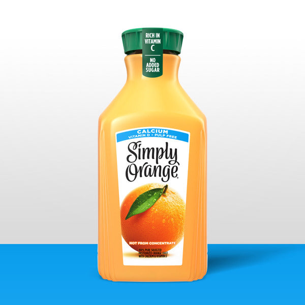 Simply Orange Juice Calcium Bottle