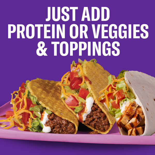 Taco Bell Taco Dinner Kit with Soft Tortillas, Crunchy Taco Shells, Mild Sauce & Seasoning