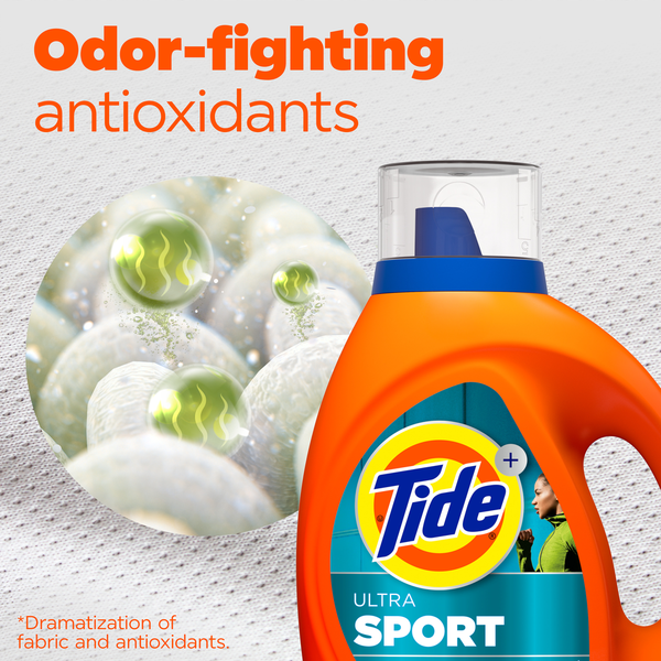 Tide Ultra Sport Liquid Laundry Detergent, 65 Loads