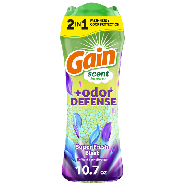 Gain Odor Defense In-wash Scent Booster, Super Fresh Blast scent