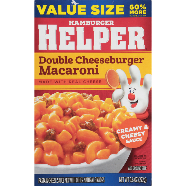 Hamburger Helper Value Size Double Cheeseburger Macaroni