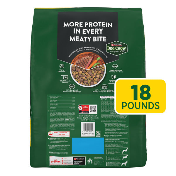 Purina Dog Chow High Protein Dry Dog Food With Real Beef