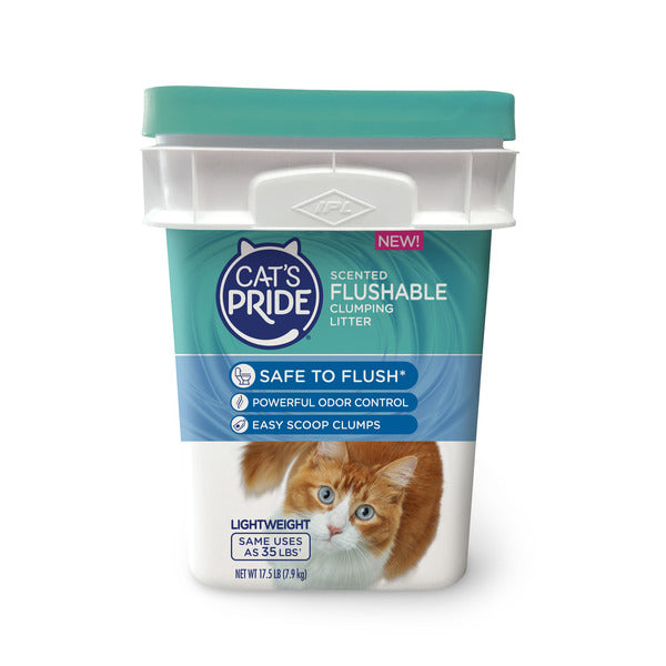 Cat's Pride Flushable Scented Lightweight Clumping Clay Cat Litter