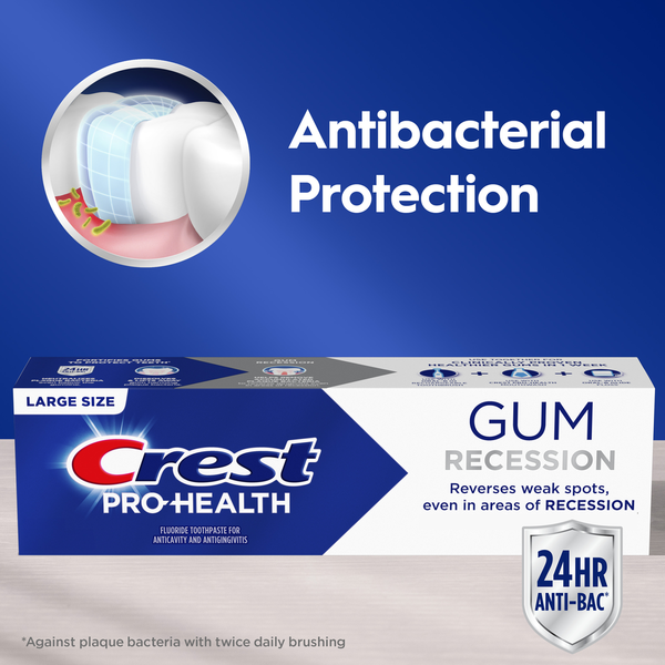 Crest Gum Recession Toothpaste Gum Protection even in areas of recession