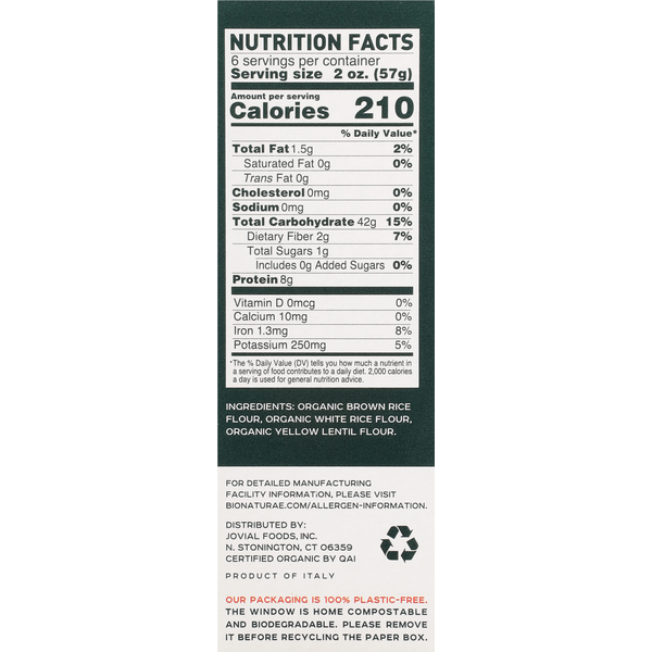 Bionaturae Fusilli, Gluten Free
