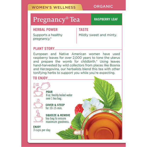 Traditional Medicinals Organic Pregnancy Tea, Caffeine Free Herbal Tea