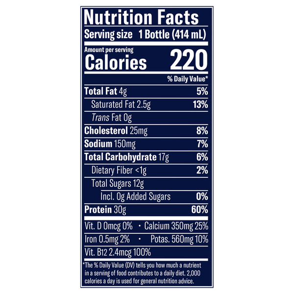 Chobani Zero Added Sugar Greek Yogurt Mango Protein Drink