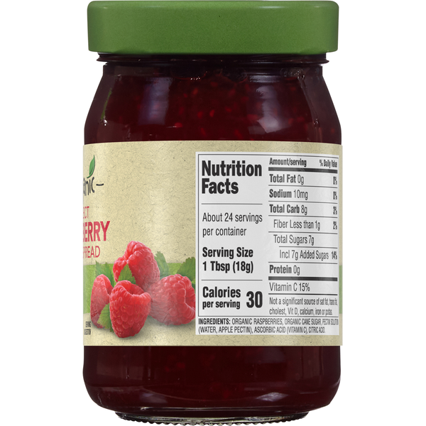 Full Circle Fruit Spread, Raspberry, Select