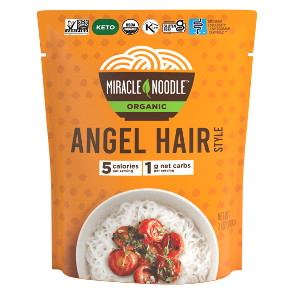Miracle Noodle  Angel Hair Style, Organic, Ready-to-eat Noodle