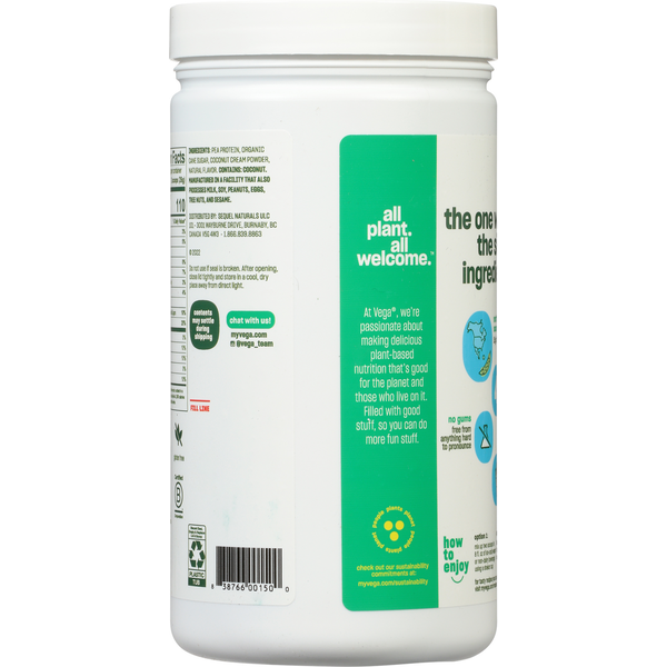 Vega Drink Mix, Plant-Based, Vanilla, Protein