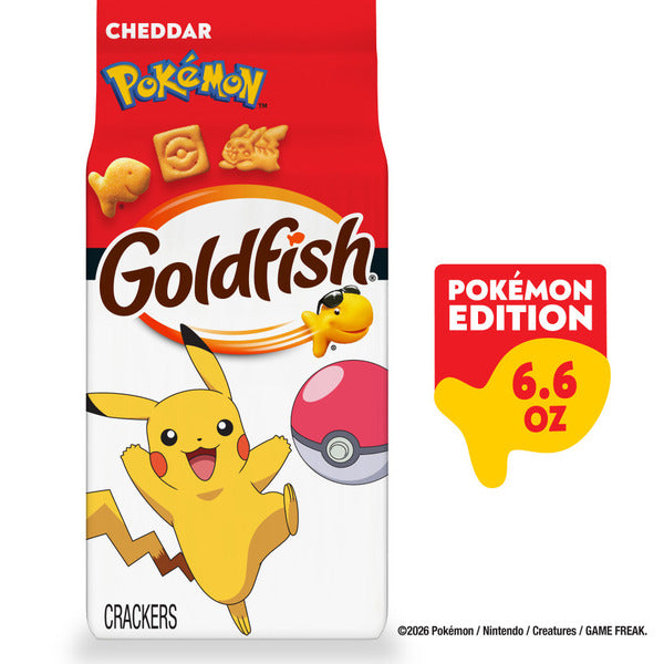 Pepperidge Farm Goldfish Pokémon Cheddar Baked Snack Crackers