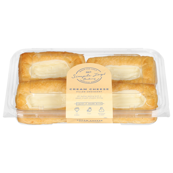 Simple Joys Bakery Croissants, Cream Cheese, Filled