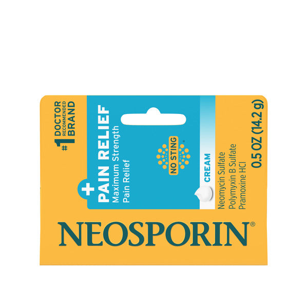 NEOSPORIN Pain Relief Dual Action First Aid Antibiotic Cream, .5 oz