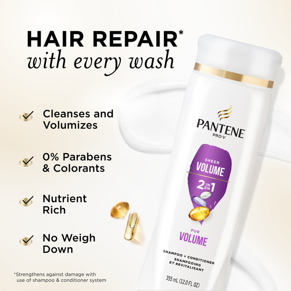 Pantene PRO-V Volume & Body 2in1 Shampoo + Conditioner