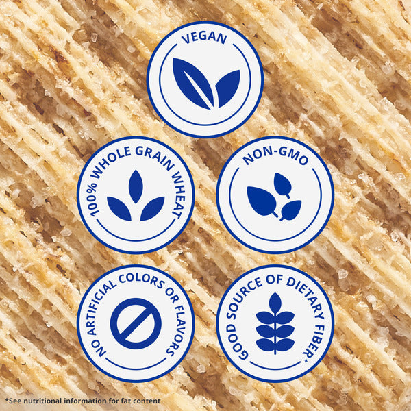 TRISCUIT Original Whole Grain Wheat Crackers, Vegan Crackers, Healthy Snacks, Party Size 17 oz