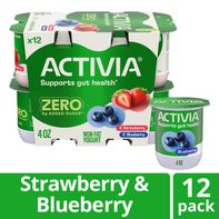 Activia ZERO 0g Added Sugar Strawberry and Blueber...
️