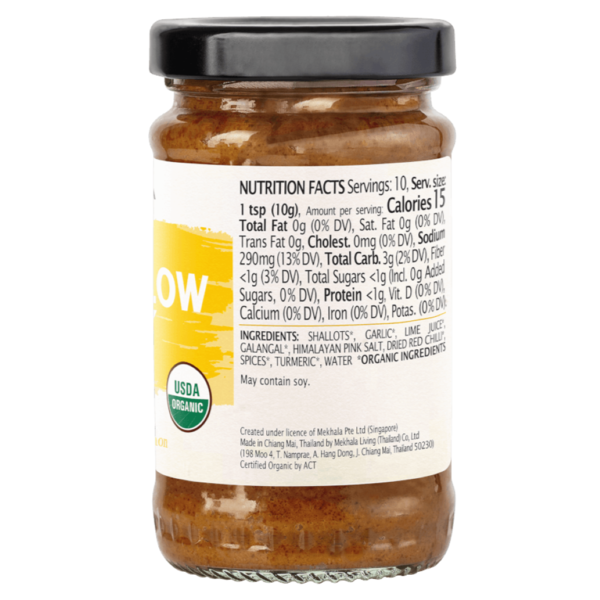 Mekhala Organic Thai Yellow Curry Paste