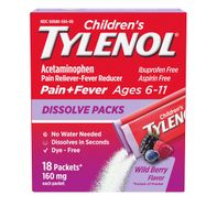 TYLENOL Acetaminophen Dissolve Packets, Wild Berry...
️