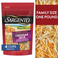 Sargento Natural Cheddar Jack Shredded Cheese, Fin...
️