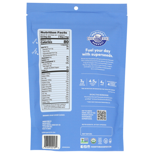 Manitoba Harvest Organic Ground Flaxseed