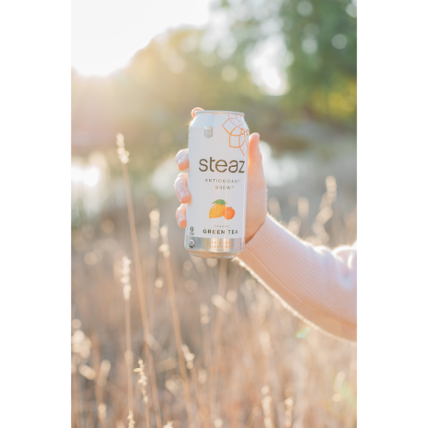 Steaz Antioxidant Brew Tea, Zero Calorie Peach Mango