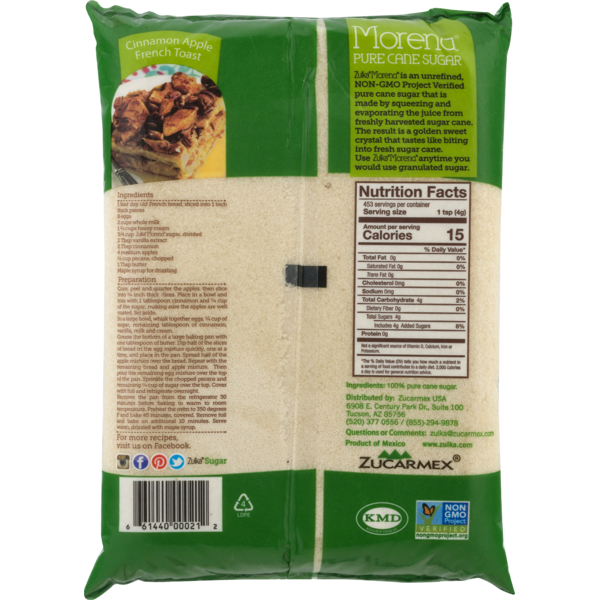 Zulka Sugar, Pure Cane, Morena