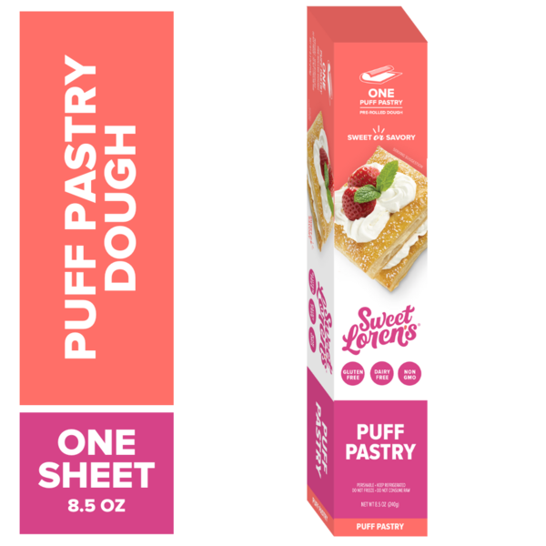 Sweet Loren's  Refrigerated Puff Pastry, Gluten Free & Vegan