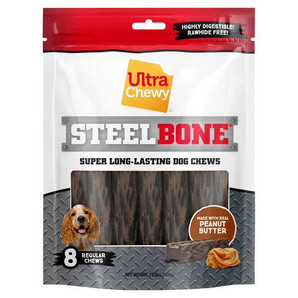 Ultra Chewy Steel Bone Super Long-lasting Regular Dog Chews