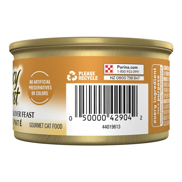 Purina Fancy Feast Tender Chicken and Liver Feast Classic Grain Free Wet Cat Food Pate