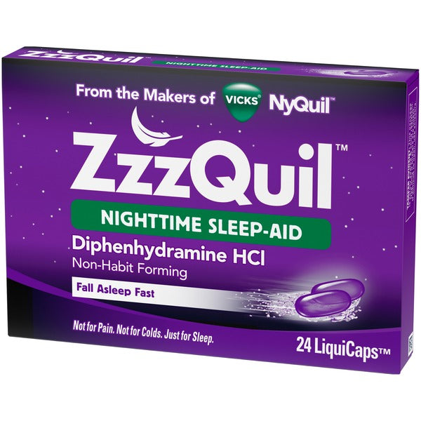 Vicks Zzzquil Nighttime Sleep Aid, Non-Habit Forming