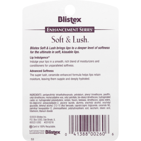 Blistex Lip Moisturizer, Soft & Lush