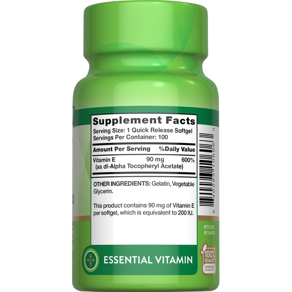 Nature's Truth Vitamin E, Softgels